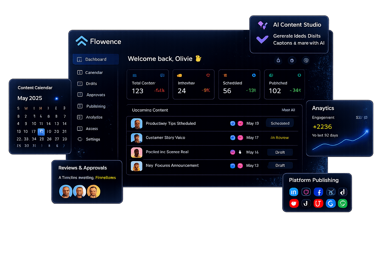 Flowence dashboard