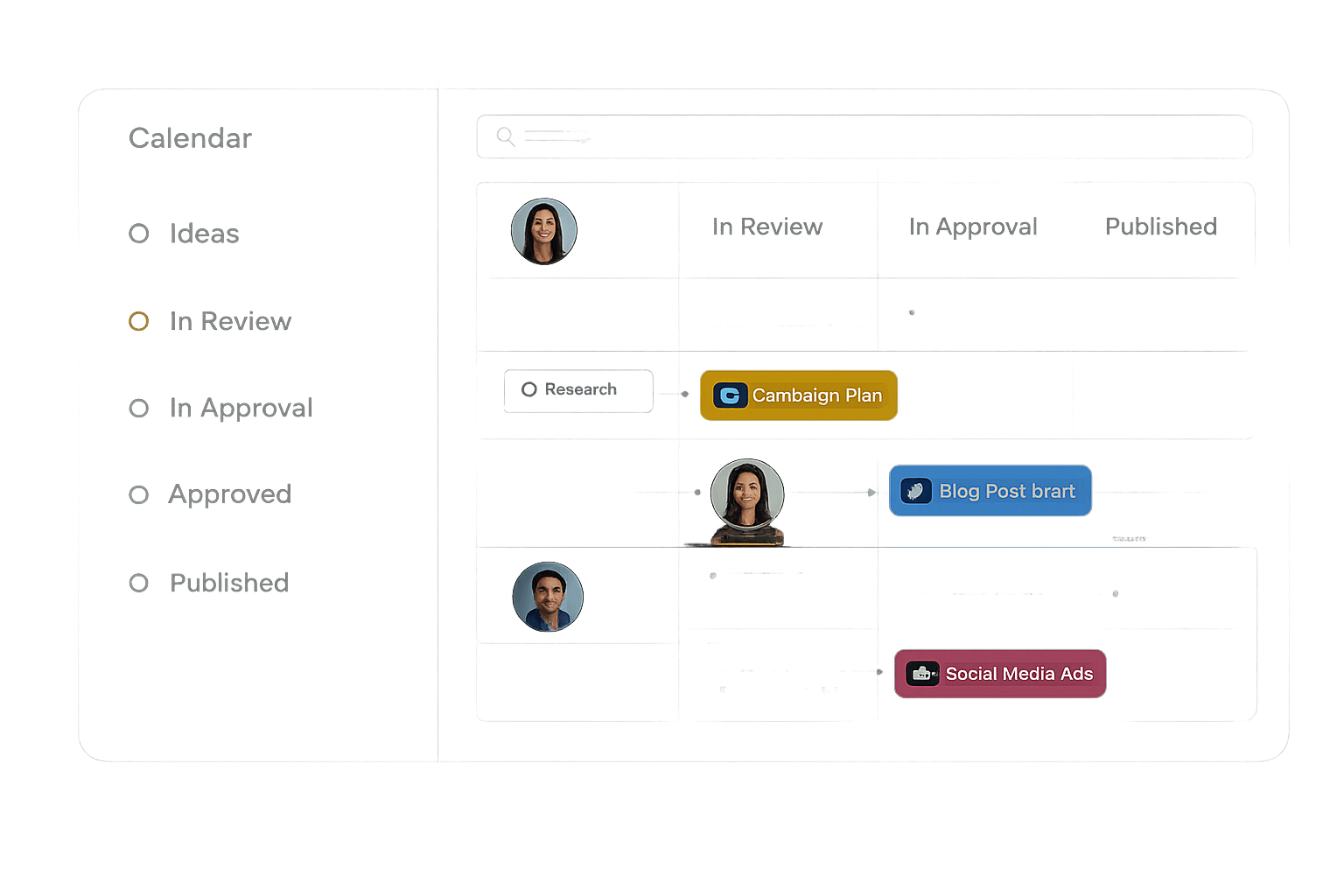 Flowence Learning Centre calendar workflow